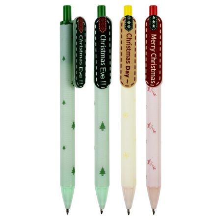 Poza cu Pix automatic, mina 0.7mm, modele Craciun, 36buc/display.