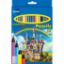 Poza cu Creione colorate plastic, corp hexagonal, model castle, 18cul/set