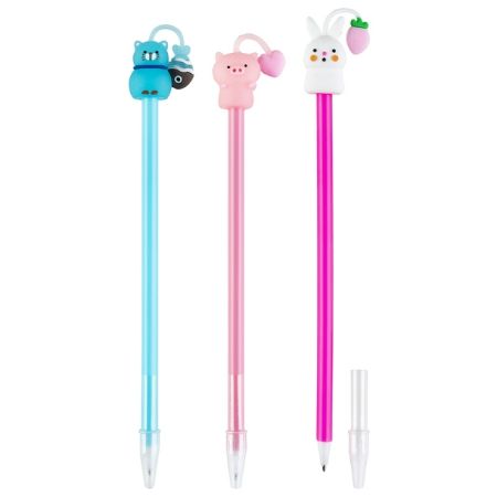 Poza cu Pix CUTE ANIMALS cu mina albastra 0,7mm