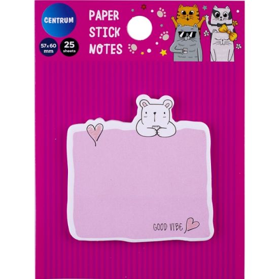 Poza cu Index autoadeziv din hartie model CUTE CUT 57 x 60mm 25 file