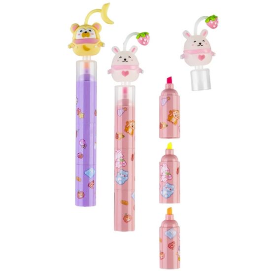 Poza cu Text marker 3 in 1 CUTE ANIMALS varf tesit 1-5mm