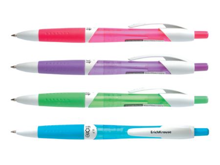 Poza cu Pix automatic cu grip "FIORE", albastru 0.7mm (12 buc/cut)