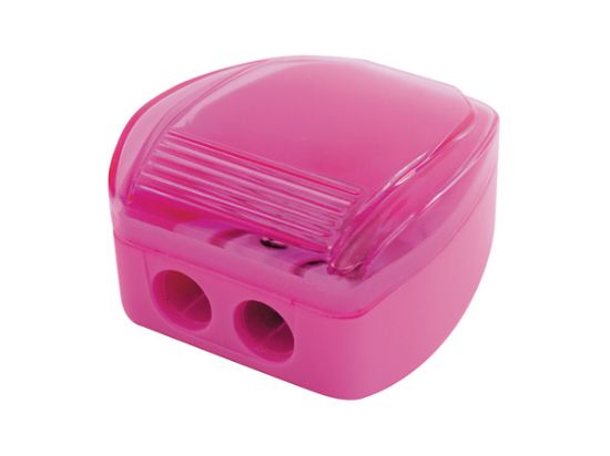 Poza cu Ascutitoare plastic dubla cu container DUO