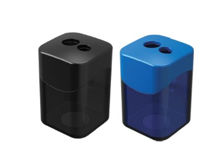 Poza cu Ascutitoare plastic dubla, cu container WAVE