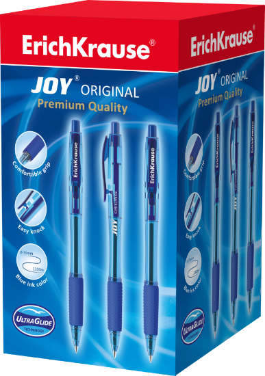 Poza cu Pix automatic cu grip si capac cu clips  0.7mm ULTRA GLIDE TECHNOLOGY, model JOY ORIGINAL. 1300 m scriere