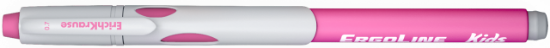 Poza cu Pix cu mecanism si grip ergonomic, ErgoLine Kids, 0.7mm, mina albastra semi-gel 1500m scriere, corp culori neon diverse (10buc/cutie)