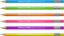 Poza cu Creion mecanic rotund VIVO, mina 0.5mm, culori neon 60buc/borcan