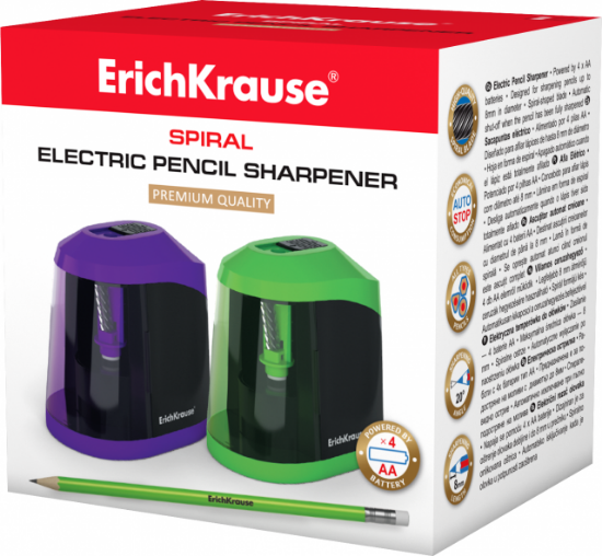 Poza cu Ascutitoare electrica cu container SPIRAL 4 baterii AA