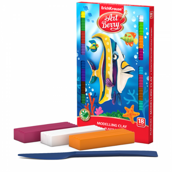 Poza cu Plastilina cu Aloe Vera 18 culori, 324gr ARTBERRY