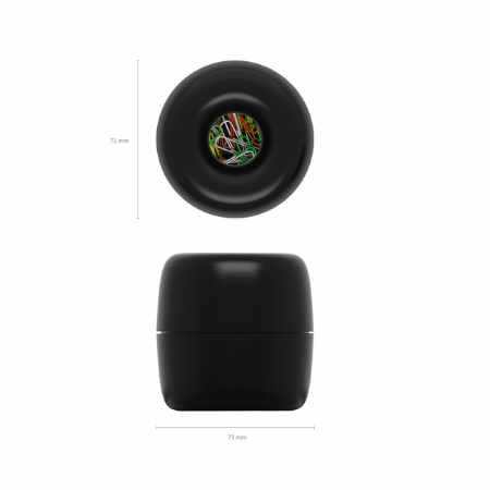 Poza cu Suport magnetic pentru agrafe, corp cauciucat, ergonomic cu 30 de agrafe colorate incluse