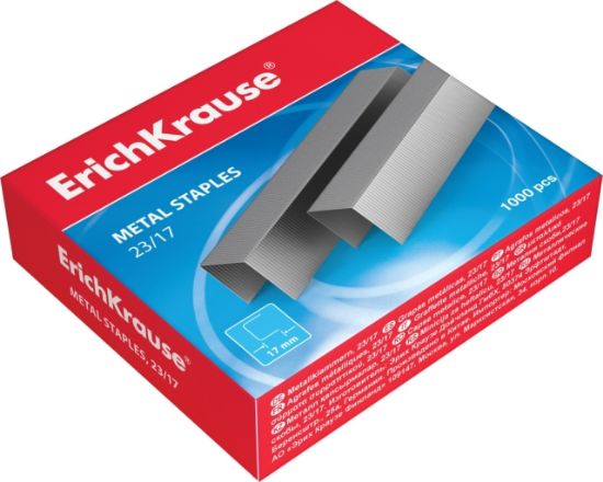 Poza cu Capse zincate dimensiune 23/17  pentru 130-160 de pagini. Calitate superioare a capselor datorita lipiciului de calitate foarte buna.