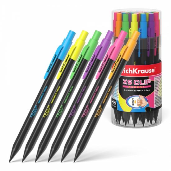 Poza cu Creion mecanic, XS cu clips si mecanism dimensiune 0.7mm 42buc/borcan.