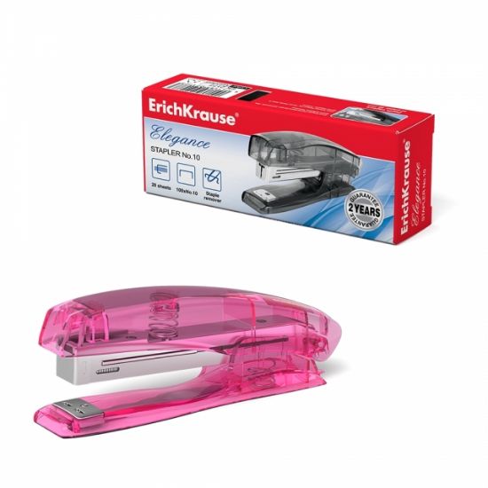 Poza cu Capsator plastic transparent, Nr. 10, capacitate 20 de pagini.