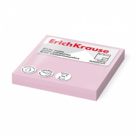Poza cu Stick Notes hartie 75 x 75mm 100 de coli culoare PINK
