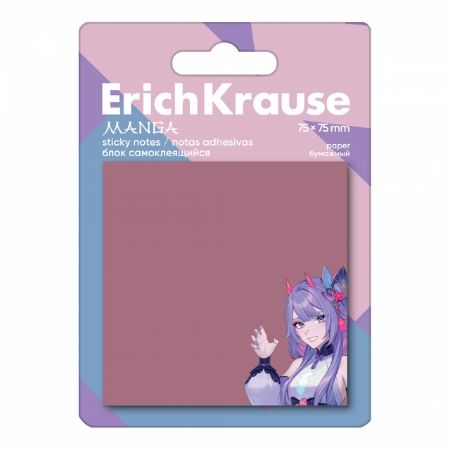 Poza cu Stick Notes hartie MANGA 75 x 75mm 50 de coli culoare BROWN