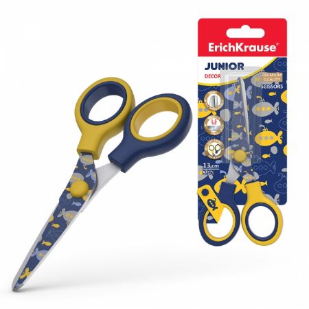 Poza cu Foarfeca 13cm JUNIOR DECOR SUBMARINE cu grip