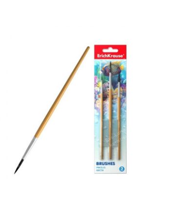 Poza cu Set 3 pensule in blister pentru acuarele