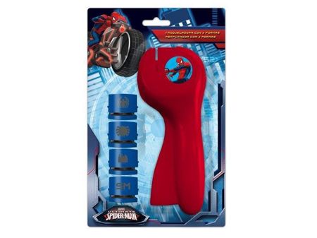 Poza cu Set creativ perforator tip cleste + 4 forme  SPIDERMAN