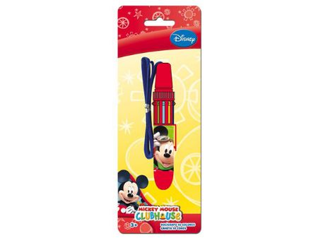 Poza cu Pix multicolor cu snur , 10 mine culori diferite, in blister cartonat MINNIE