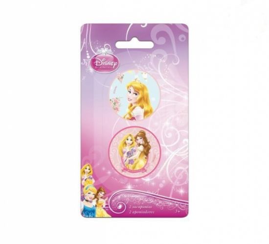 Poza cu Set doua ascutitori plastic imagini diferite, in blister cartonat PRINTESE DISNEY