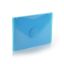 Poza cu Plic plastic OFFICE BOX A7 transparent BLEU, Clapa V