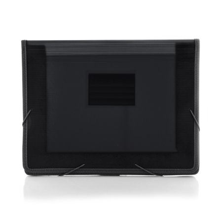 Poza cu Mapa OFFICE BOX plastic A4 cu elastic, culoare NEGRU, deschidere 7cm