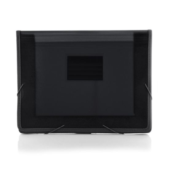 Poza cu Mapa OFFICE BOX plastic A4 cu elastic, culoare NEGRU, deschidere 7cm