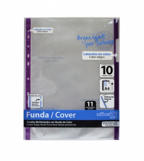 Poza cu Folie de protectieOFFICE BOX A4, 80 microni, index PURPLE