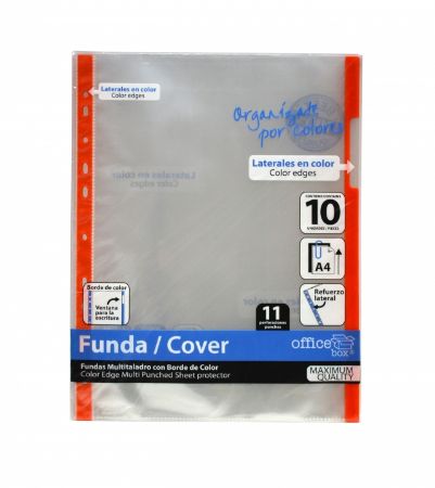 Poza cu Folie de protectie OFFICE BOX A4, 80 microni, index Orange