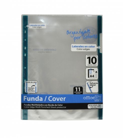 Poza cu Folie de protectie OFFICE BOX  A4, 80 microni index VERDE