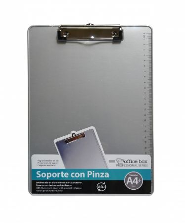 Poza cu clipboard dublu office box a4 imitatie aluminiu