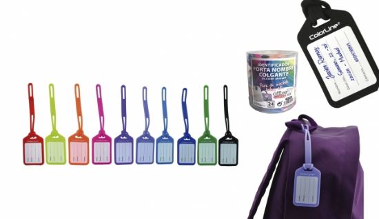 Poza cu ecuson silicon bagaje colorline