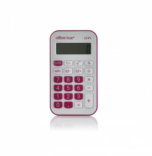 Poza cu Calculator Colorline 8 Digits Culoare Rosu Fucsia