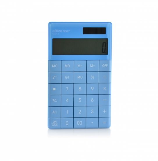 Poza cu Calculator Office Box LCD 12 Digits Culoare Albastru