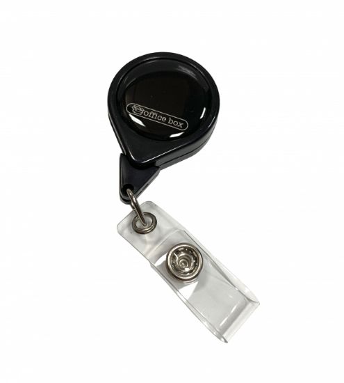 Poza cu Clips metalic cu snur retractabil OFFICE BOX YO-YO  pentru ecuson