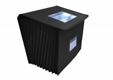 Poza cu MAPA ARHIVARE A4 EXTENSIBILA DIN PVC CU 12 COMPARTIMENTE - NEGRU