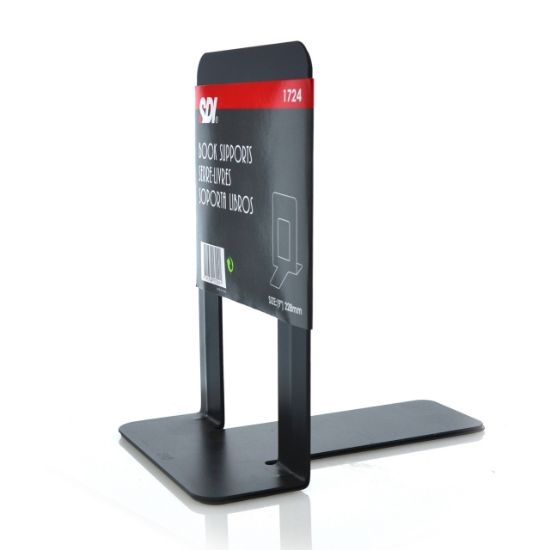 Poza cu SUPORT METALIC VERTICAL PENTRU CARTI SAU DOCUMENTE-NEGRU LARGE