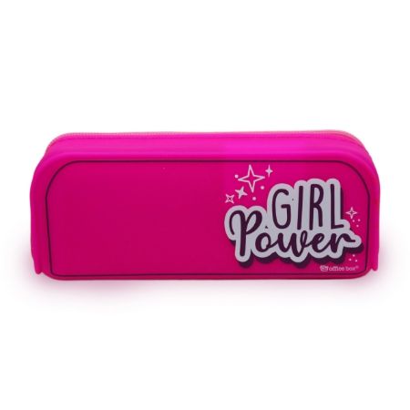 Poza cu Penar siliconic 1 fermoar forma rectangulara fete