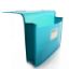 Poza cu Mapa OFFICE BOX plastic A4 cu elastic, culoare VERDE, deschidere 7cm
