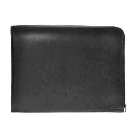 Poza cu Mapa A4 PREMIUM imitatie piele, inchidere cu fermoar culoare NEGRU