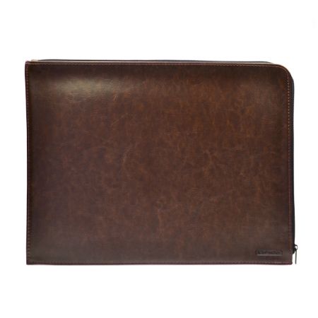 Poza cu Mapa A4 PREMIUM imitatie piele, inchidere cu fermoar culoare MARO