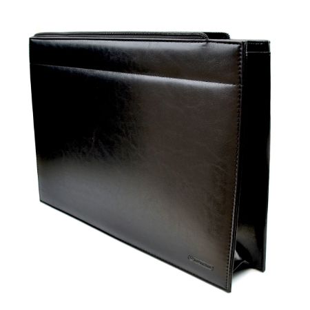 Poza cu Mapa documente  PREMIUM, extensibila 8cm  imitatie piele dimensiune 36 x 27,5 x 8cm, culoare NEGRU