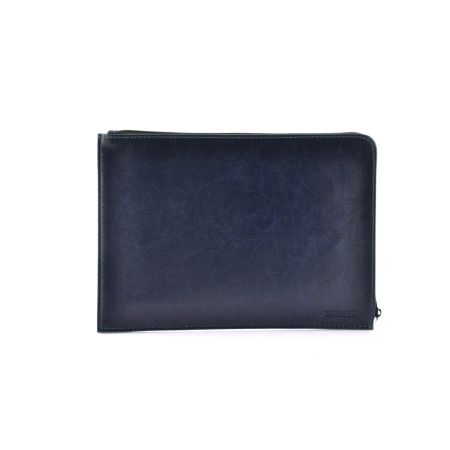 Poza cu Mapa A5 PREMIUM imitatie piele, inchidere cu fermoar culoare BLEUMARIN