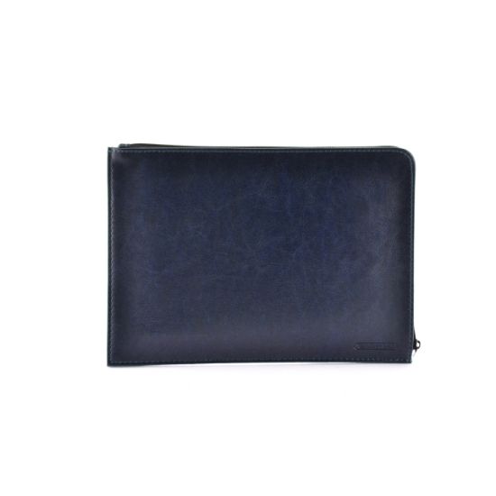 Poza cu Mapa A5 PREMIUM imitatie piele, inchidere cu fermoar culoare BLEUMARIN