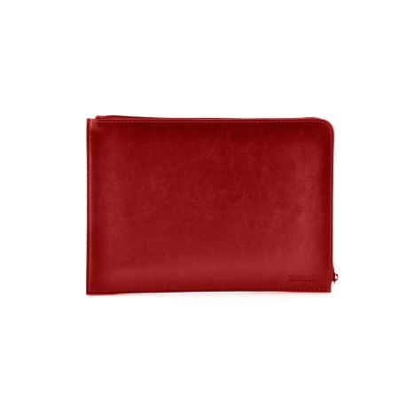 Poza cu Mapa A5 PREMIUM imitatie piele, inchidere cu fermoar culoare VISINIU