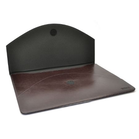 Poza cu Mapa A4 PREMIUM imitatie piele clapa semirotunda culoare MARO