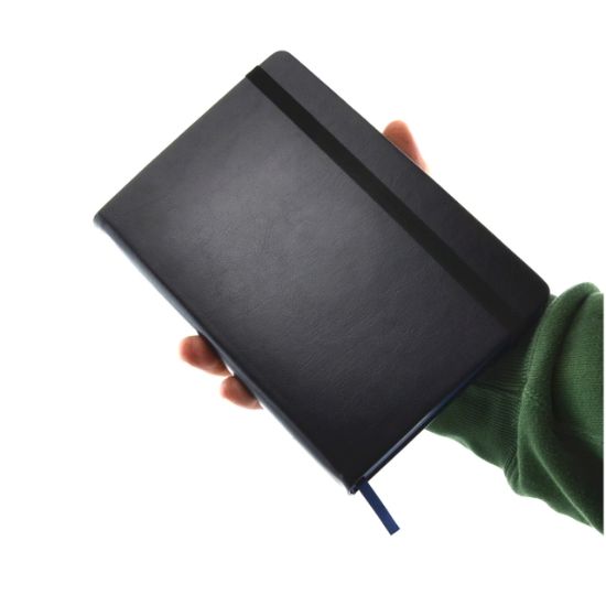 Poza cu Notebook A5 PREMIUM, imitatie piele culoare BLEUMARIN