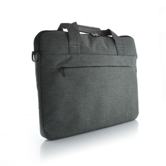 Poza cu Servieta pentru laptop OFFICE BOX  din material textil Culoare GRI INCHIS