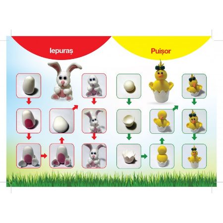 Poza cu Plastilina Amos iClay IC18P4, 4x18g, set 4 culori