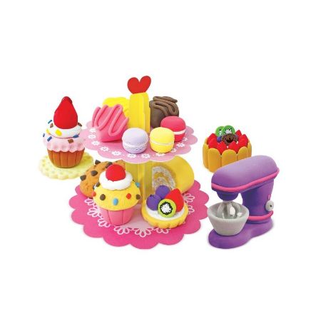 Poza cu Plastilina Amos iClay IC18P6BK, cu accesorii Bakery